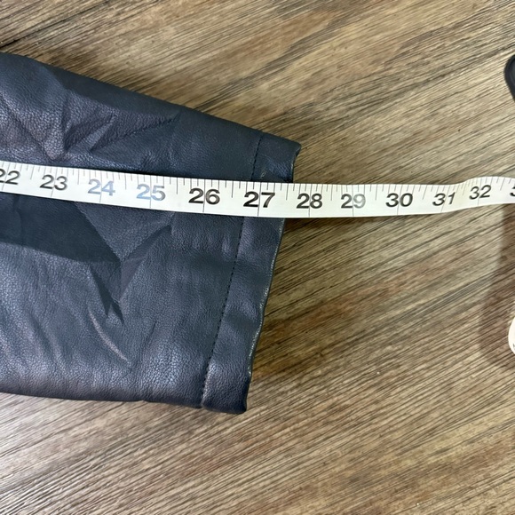 Levis Dark Blue Men’s Faux Leather Hooded Bomber Jacket XXL - Picture 15 of 15